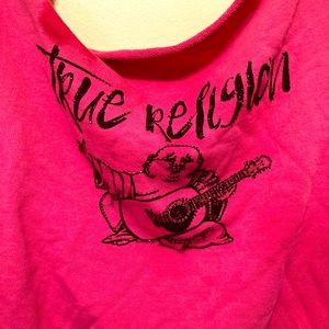True religion sweatshirt and pink and black